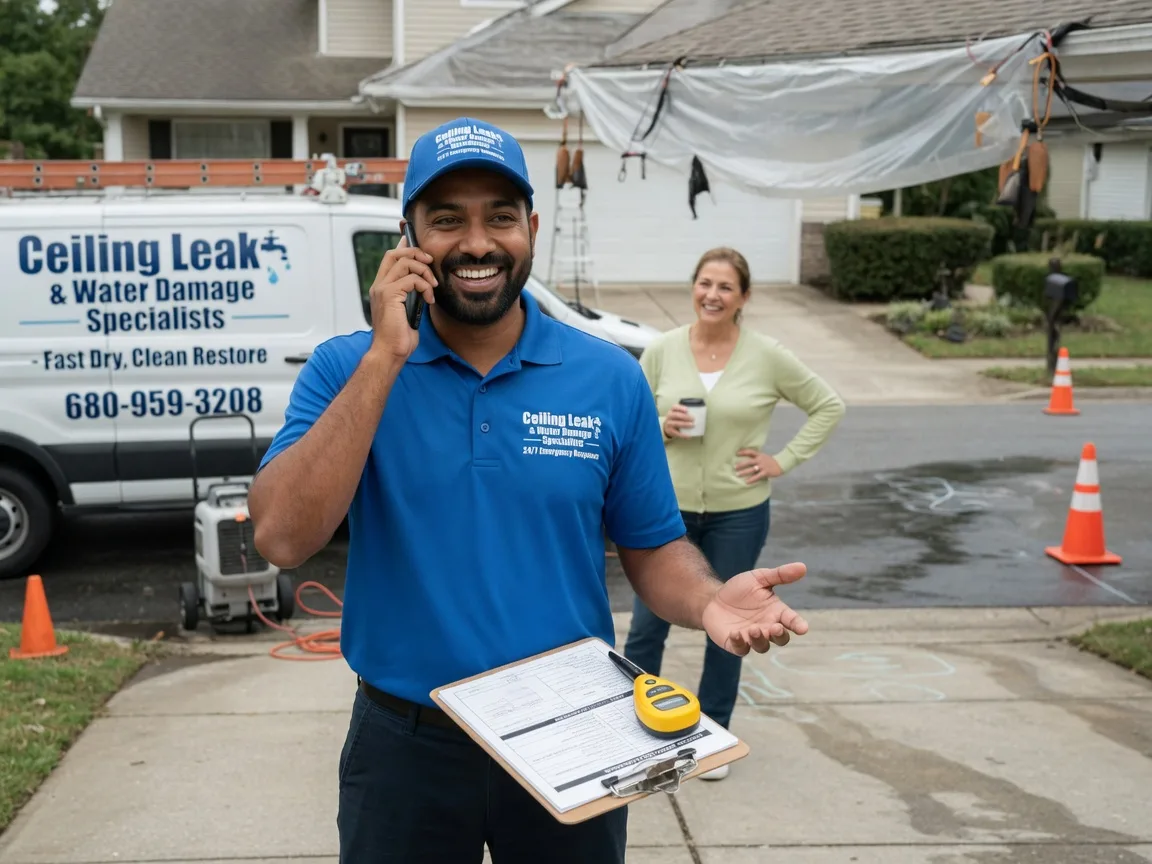 Ceiling Leak Cleanup Marathon, WI FAQs
